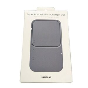 Nn1Uz OEM Samsung 15W Super‎ Fast Wireless Charger Duo - Dark Gray, No Charger